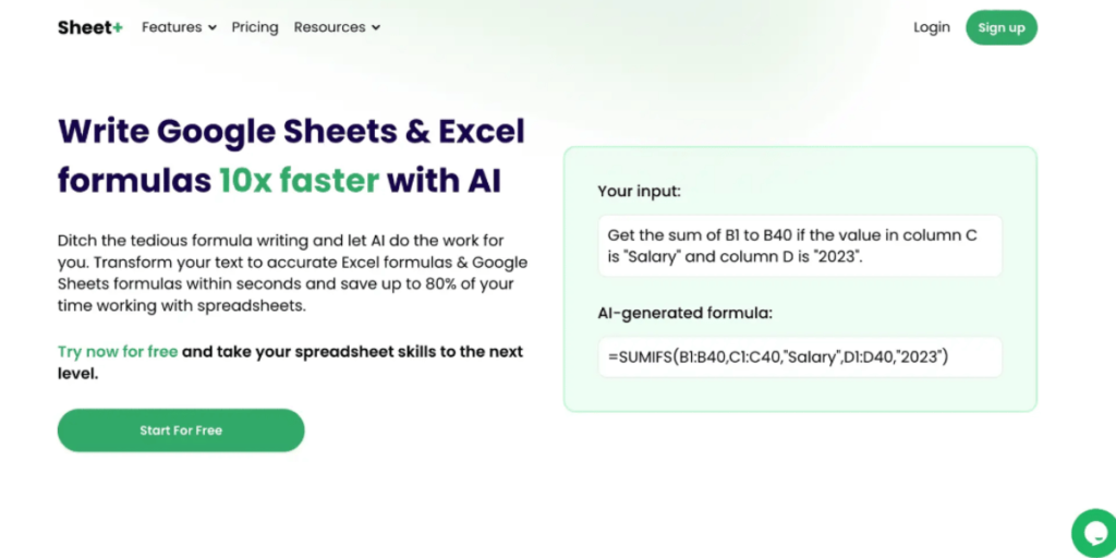 AI Excel Formula Generators