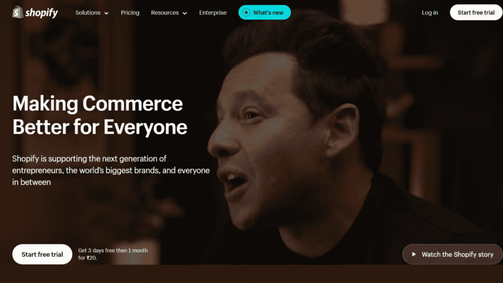 Ecommerce website builder