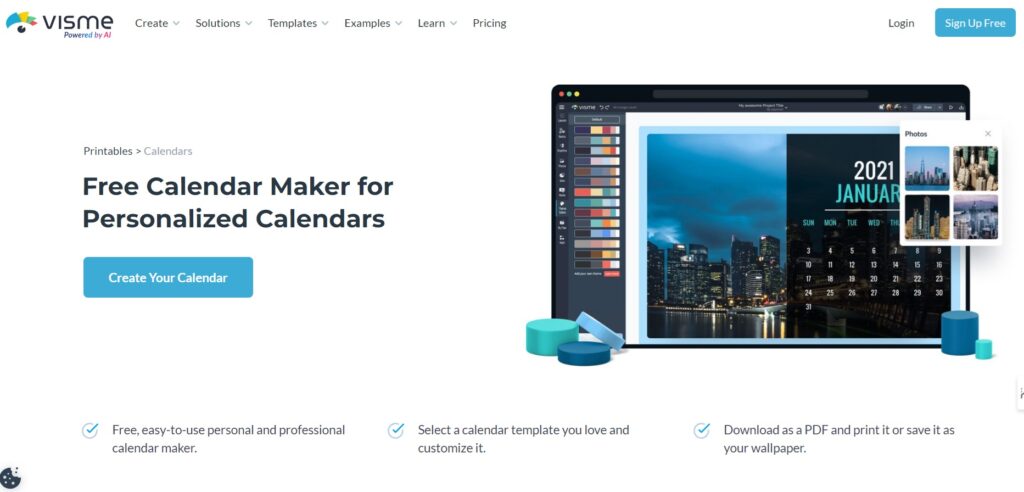 Social Media Calendar Tools - Visme