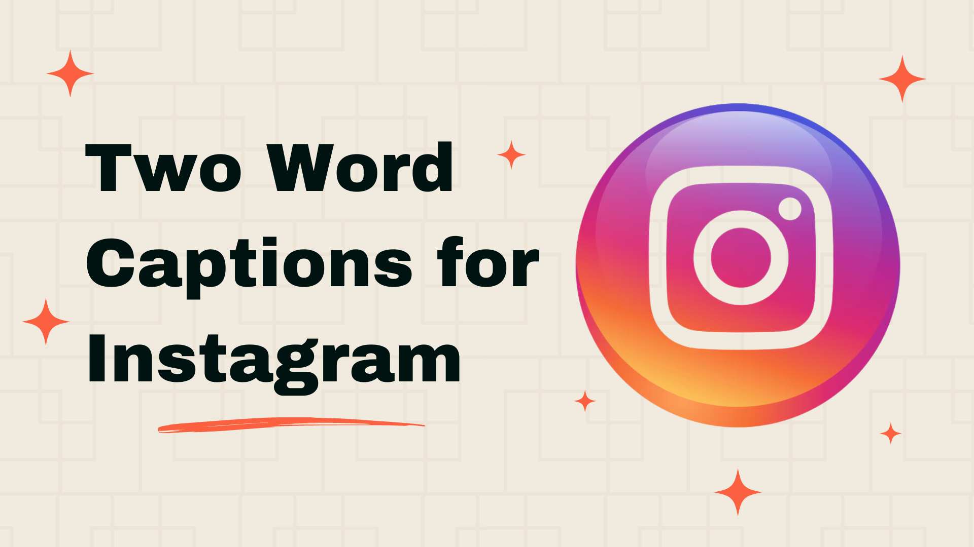 Two Word Captions for Instagram