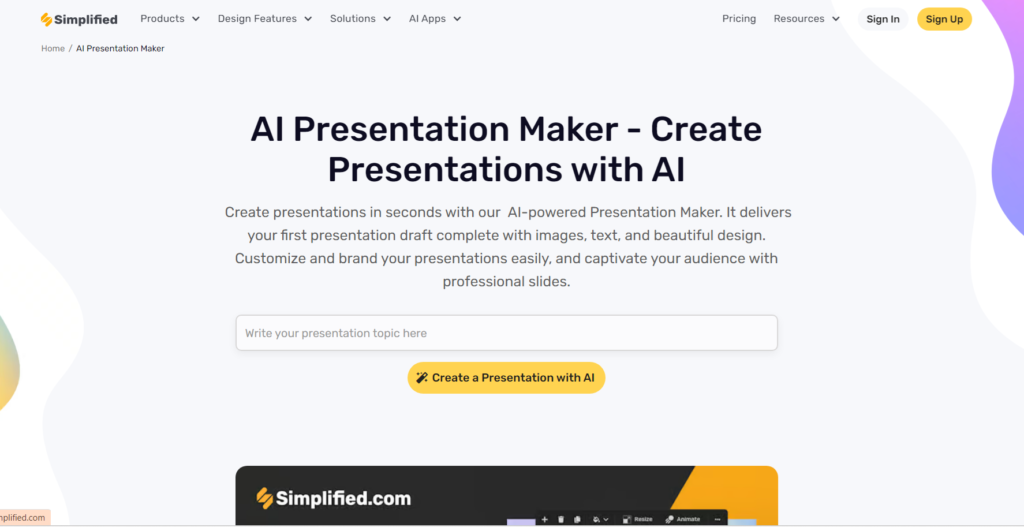 AI Tools for Presentations