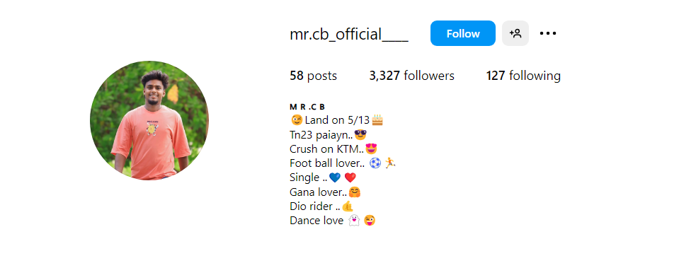 Instagram VIP Bio for Boy