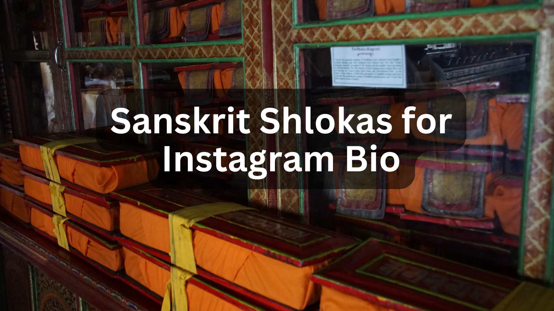 Sanskrit Shlokas for Instagram Bio