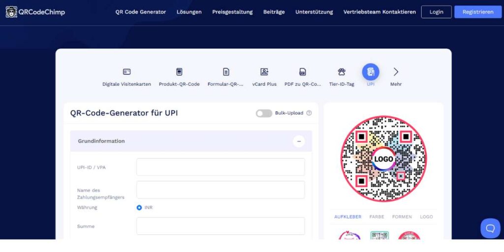 UPI QR Code Generator