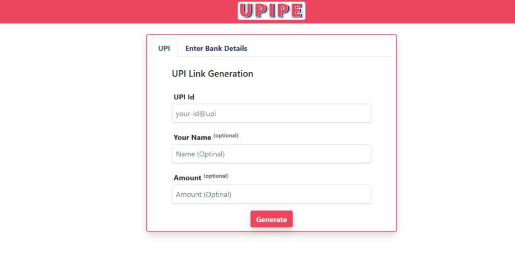 UPI QR Code Generator