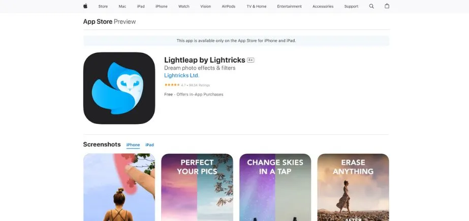 Enlight Quickshot - photo editing apps