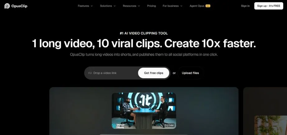 OpusClip - AI Productivity Tools