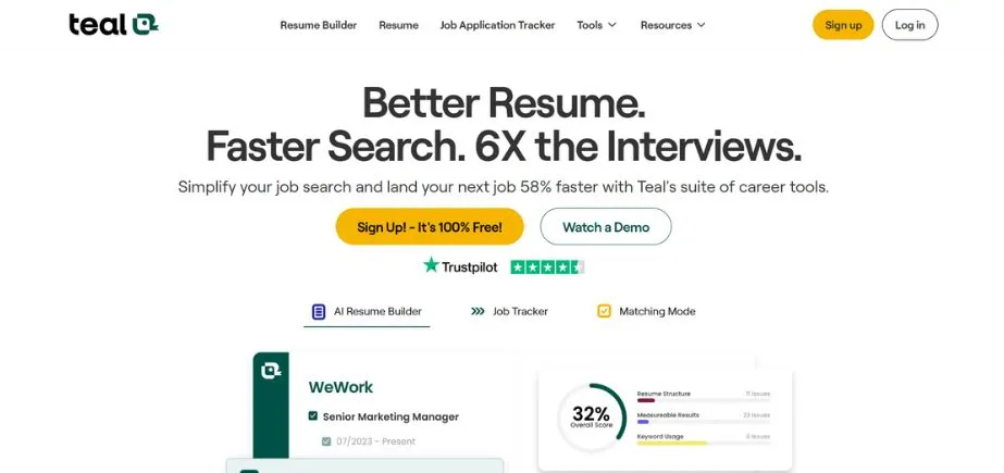 Teal - AI job search tips