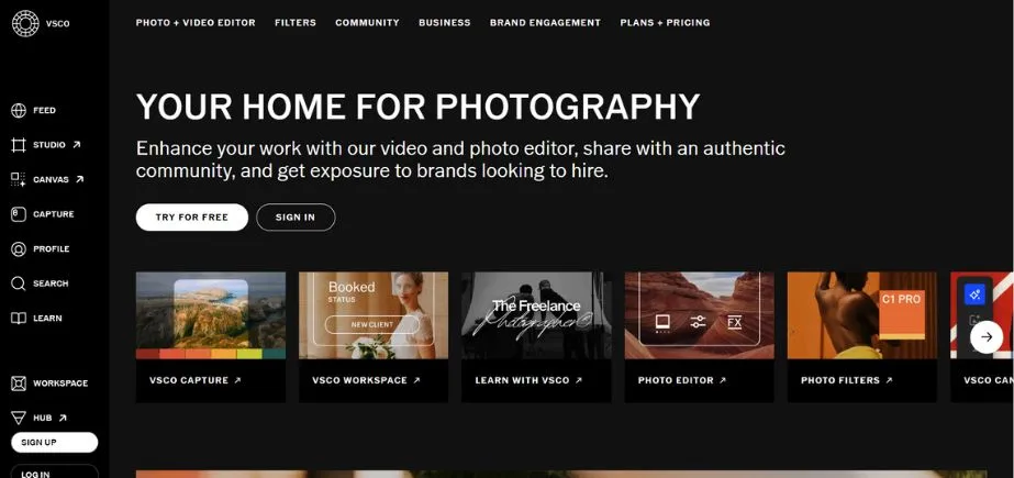 VSCO - photo editing apps