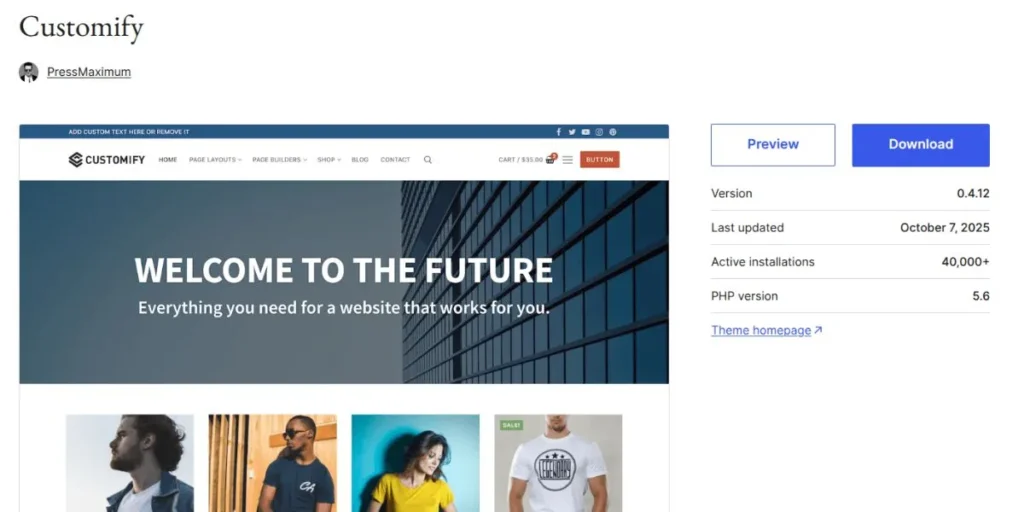 Shein-like WordPress Themes