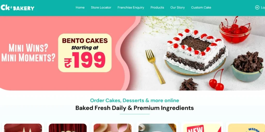 Bakery franchise in India