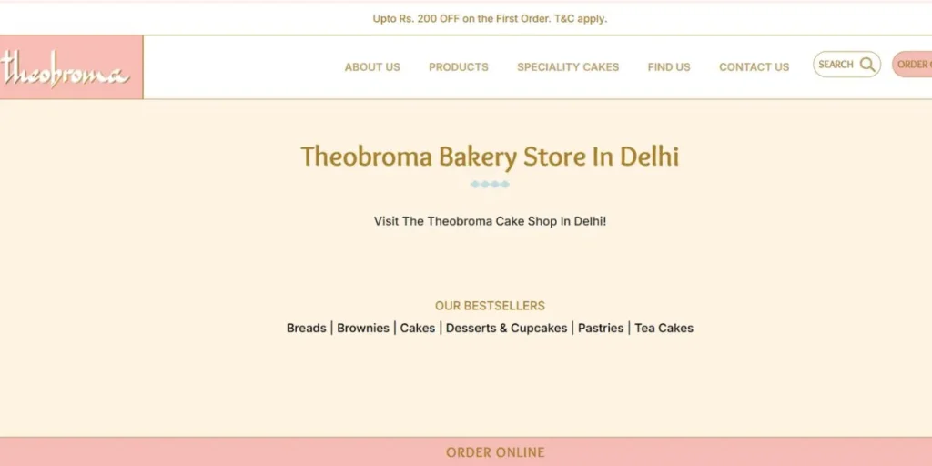 Bakery franchise in India
