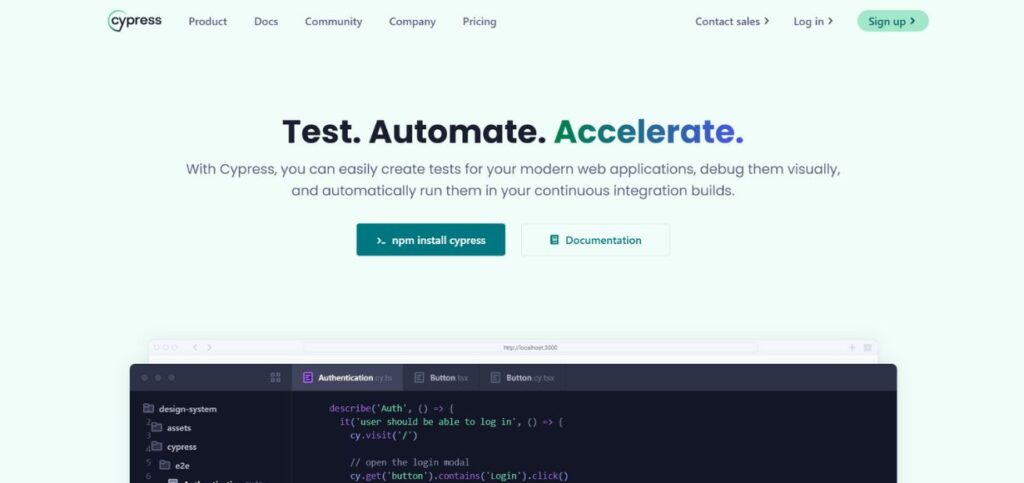 Cypress-Automation Testing Tools