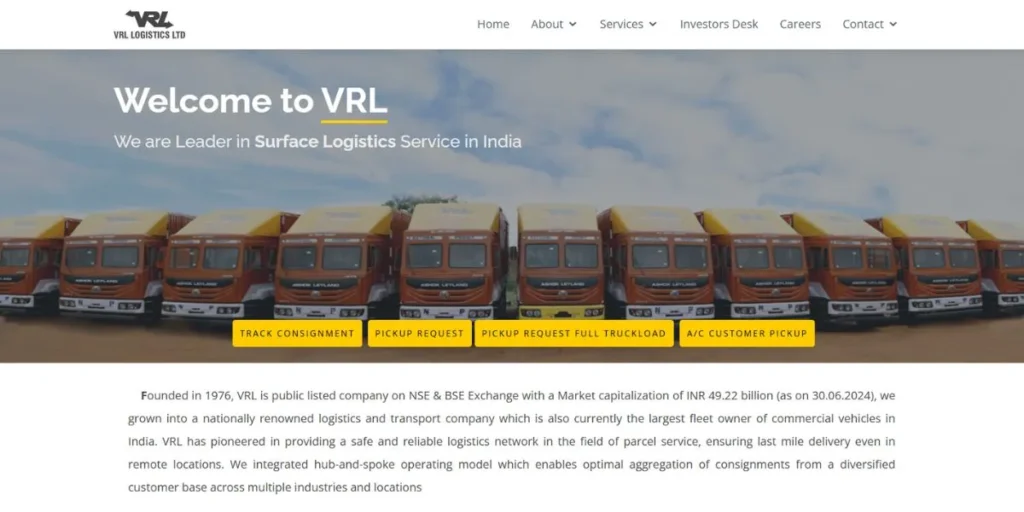 Transport Companies in India