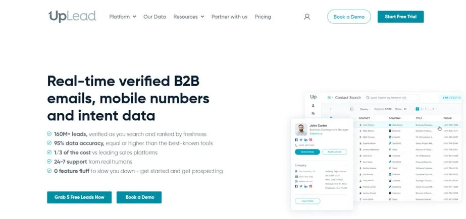 UpLead - Free Email Lookup Tools for Startups in Dubai