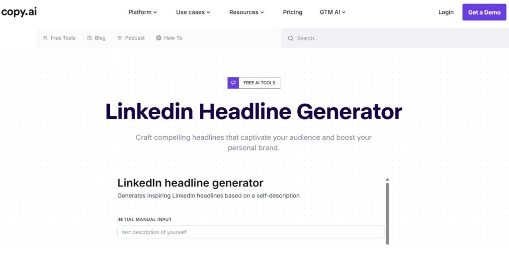 LinkedIn Headline Generator