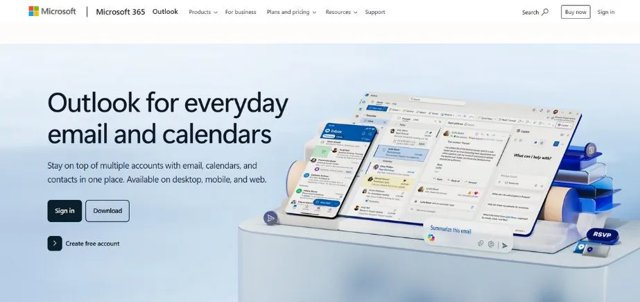 Outlook.com - Best Email Providers
