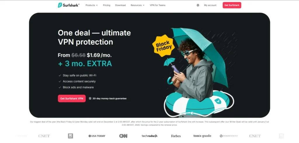 VPN for Linux - Surfshark