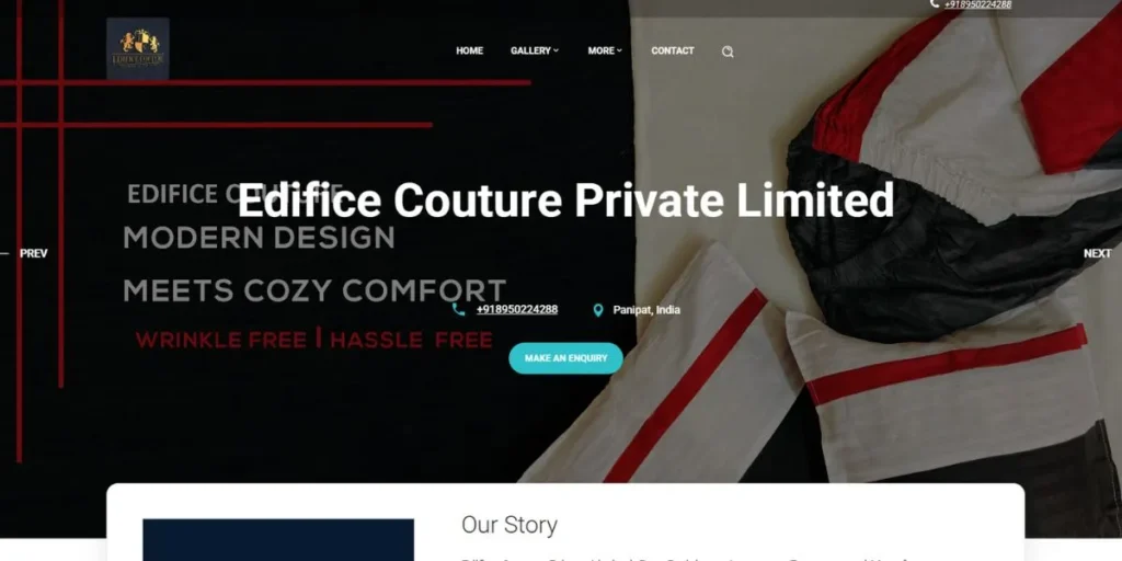 Textile Companies in Panipat - Edifice Couture Private Limited