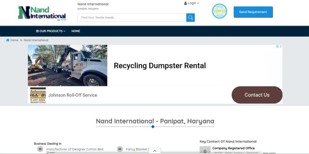 Textile Companies in Panipat - Nand International