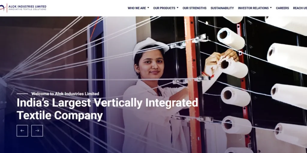 Textile Companies in Tamil Nadu - Alok Industries Limited