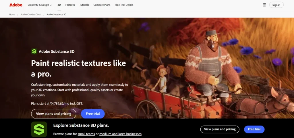 3D Animation Software - Adobe Substance 3D