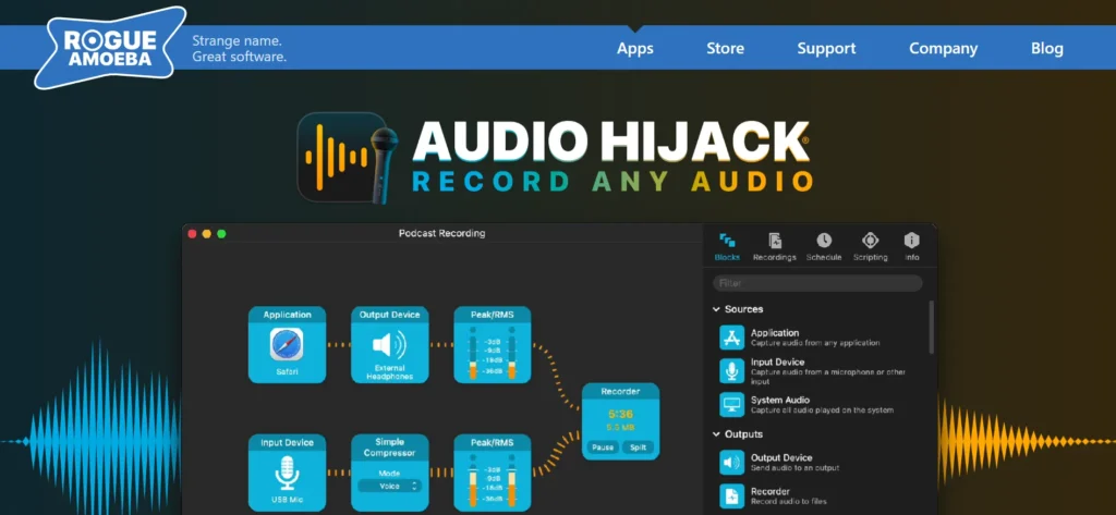 Audio Hijack - Mac Screen and Audio Recording Software