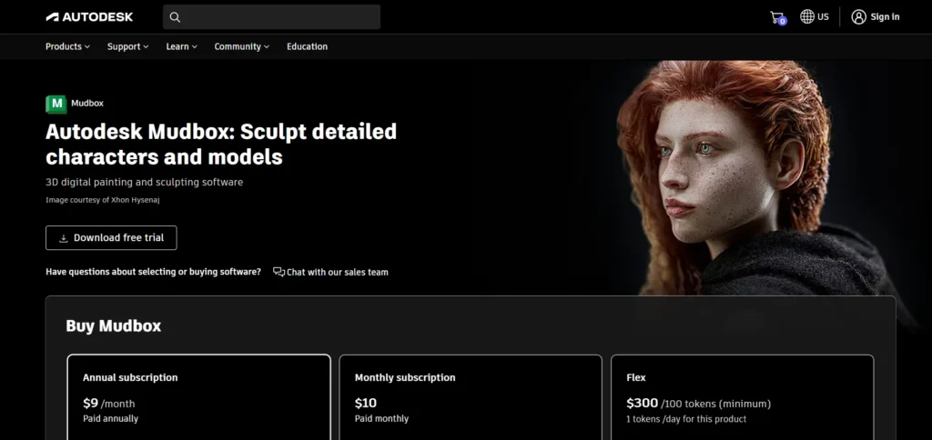 3D Animation Software - Autodesk Mudbox