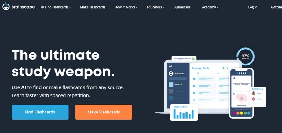 Brainscape - Free Quizlet Alternatives