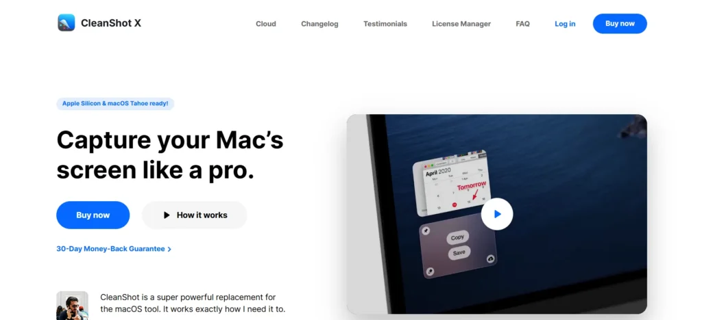 CleanShot X - Mac Screen and Audio Recording Software