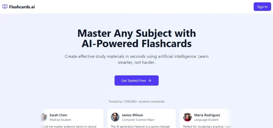 Flashcards.ai - Free Quizlet Alternatives