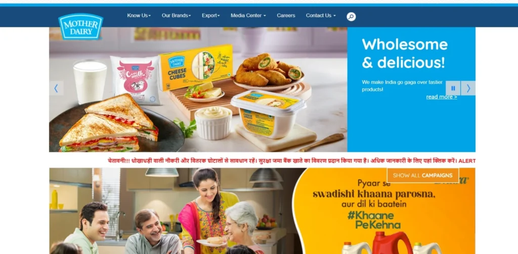 Food and Beverage Companies in India - Mother Dairy