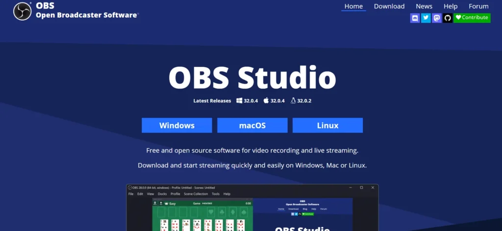 OBS Studio - Mac Screen and Audio Recording Software