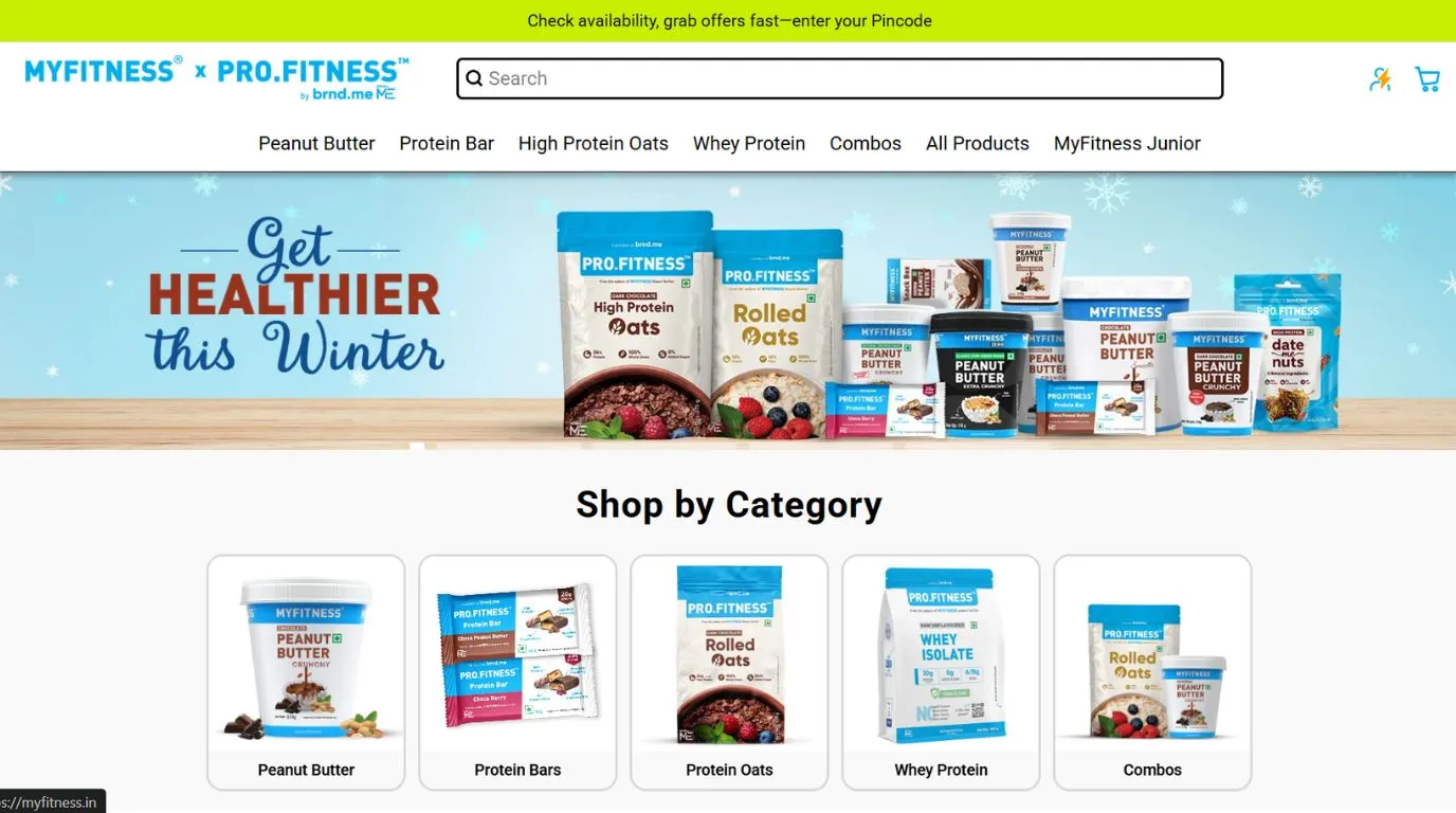 myfitness - best peanut butter brand in India
