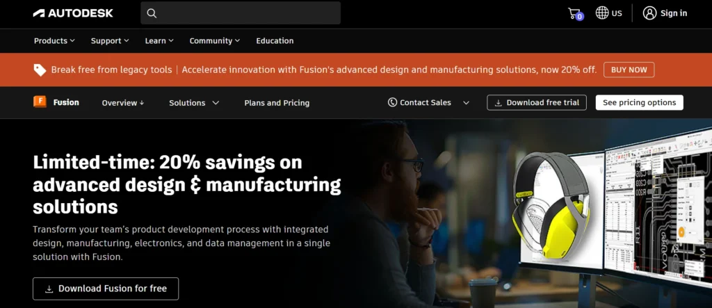 3D Printing Software
- Autodesk Fusion (Fusion 360)
