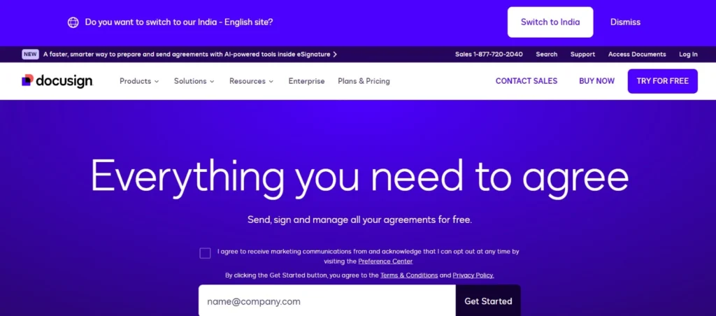 Sales Tracking Software
- DocuSign
