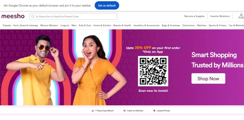 Facebook Marketplace Alternatives - Meesho