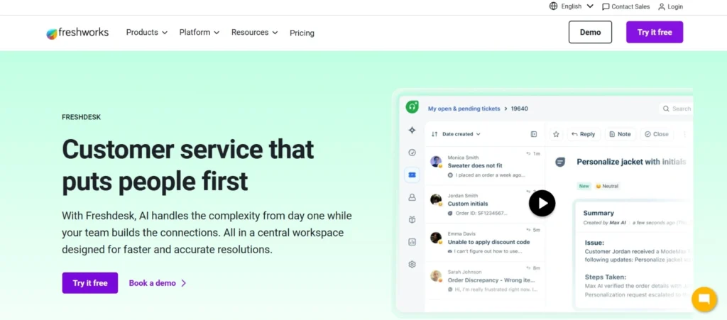 Sales Tracking Software
- Freshworks