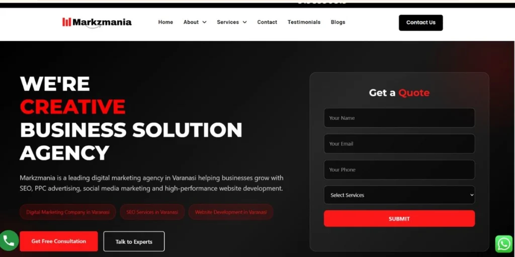 Markzmania - Best Digital Marketing Agencies in Varanasi