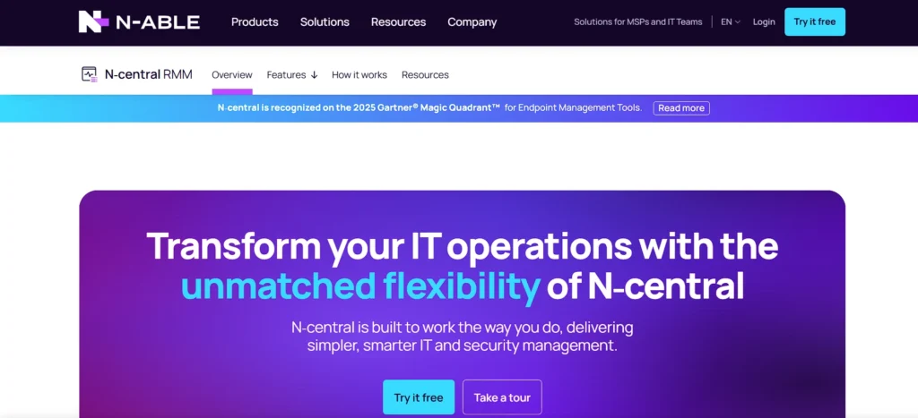 server patch management tools - N-able N-central