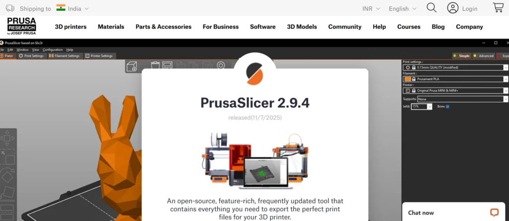 3D Printing Software
- PrusaSlicer