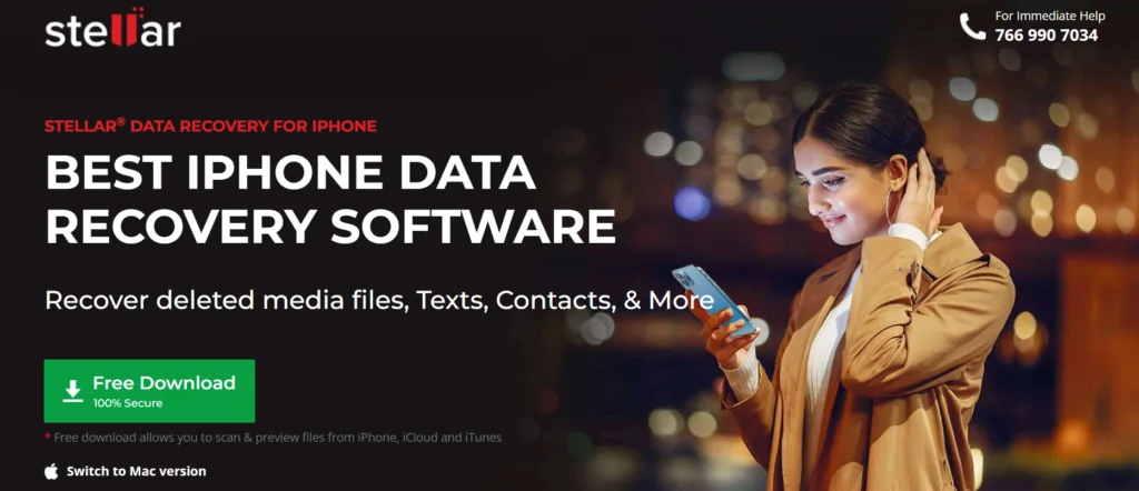 iPhone Data Recovery Software
- Stellar iPhone Data Recovery
