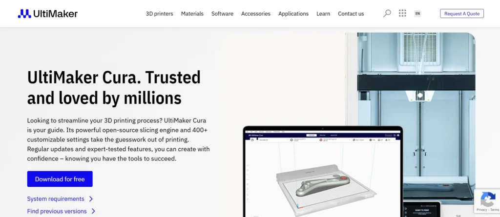 3D Printing Software
- Ultimaker Cura