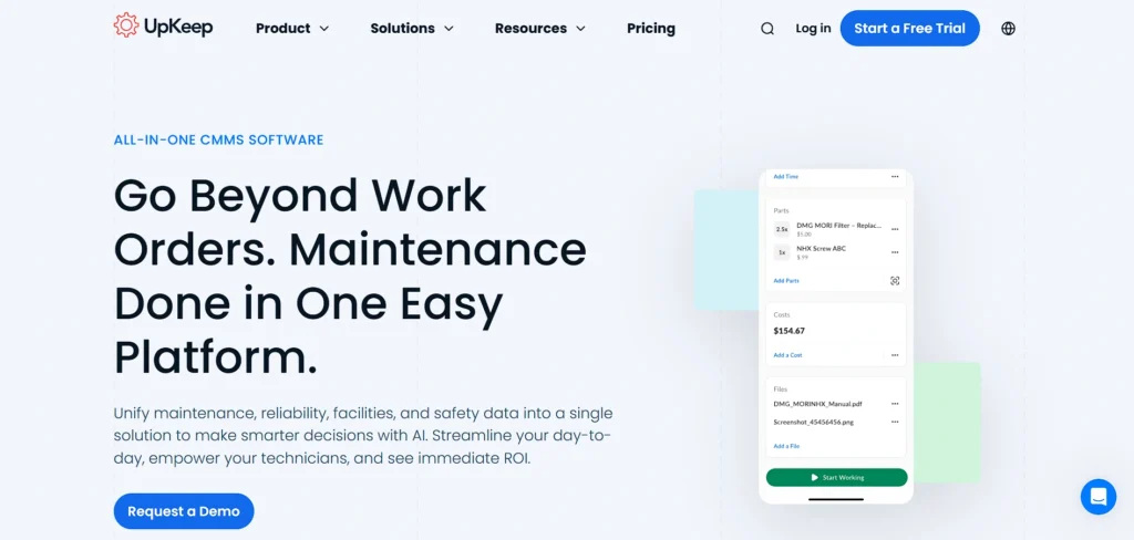 Facility Management Software - UpKeep