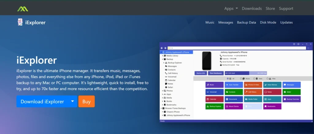 iPhone Data Recovery Software
-  iExplorer (by Macroplant)