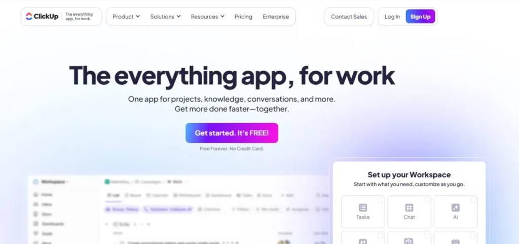 ClickUp - Cloud Based Productivity Apps