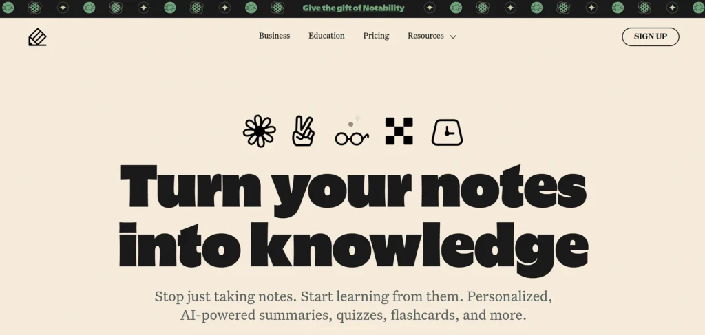 note taking app for iPad - Notability
