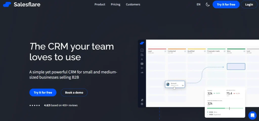 CRM Software for Start-ups-Salesflare