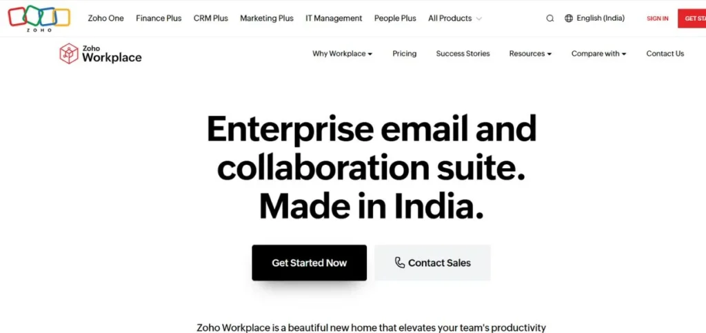 Zoho Workplace - Cloud Based Productivity Apps