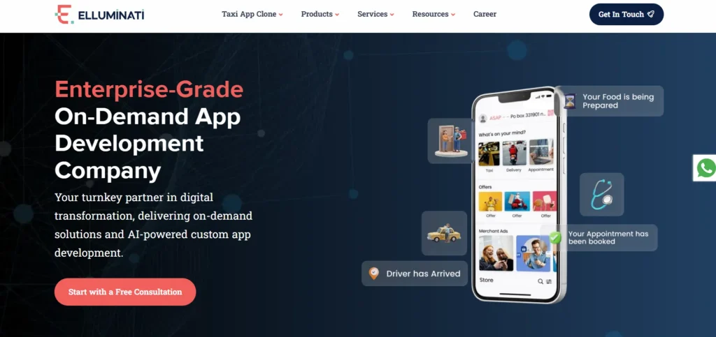 On-Demand App Development Company for Uber-Like Service Marketplaces - Elluminati